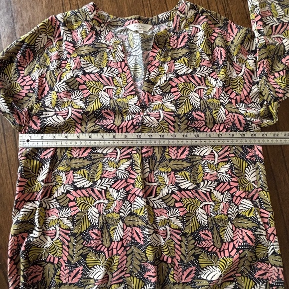 Part Two Copenhagen botanical print 3/4 sleeve blouse flowy size EU40 - Picture 14 of 16